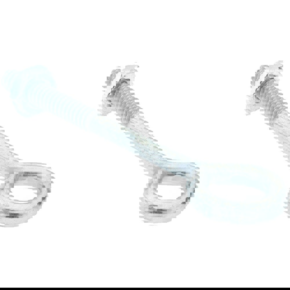 #10-24, Zinc-Plated Finish, Steel Wire Turned Open Eye Bolt